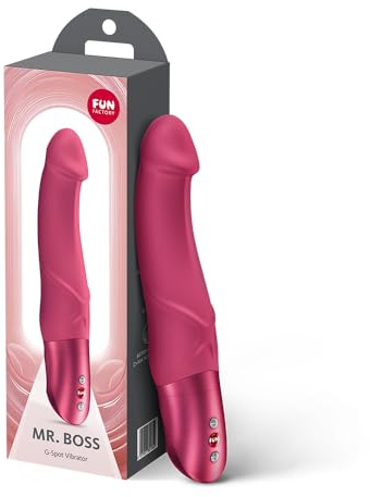 Fun Factory Mr. Boss 21 cm | Sexspielzeug für Frauen | Vibrator | Sex Toys | G-Punkt-Vibrator mit realistischer Form | 12 Vibrationsprogramme | wasserdicht IPX7 | batteriebetrieben | Erotik