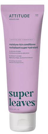 ATTITUDE Moisture Rich Hair Conditioner, For Dry and Damaged Hair, Naturally Derived Ingredients, Vegan Detangler, Dermatologiocally Tested, Quinoa and Jojoba, 240 mL