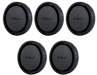 JJC Copriobiettivo Posteriore per Fotocamere con Attacco Sony E - Rimpiazzo di Sony ALC-R1EM (5 Pezzo)