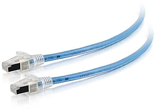 C2G/Cables to Go 43173 75ft Cat6a Shielded HDBaseT Certified Cable, Plenum CMP-Rated, Blue - TAA Compliant