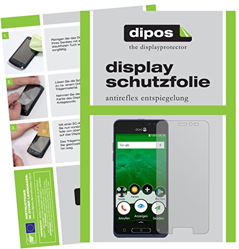 dipos I 2x Screen Protector matte compatible with Doro 8035 Protection Films