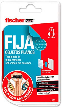 Fischer Fixiert flache Doppelobjekte M/(Blister mit 2 Stück), 548570, Rot