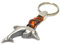 ClaroSchmuck Schlüssel-Anhänger Delfin, Geschenk, Accessoire, ca. 9cm