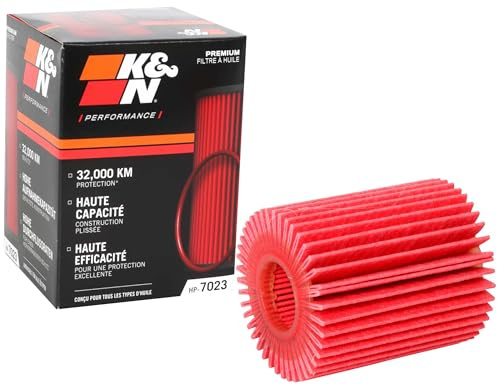 K&N Premium Oil Filter: Designed to Protect your Engine: Compatible with Select LEXUS/TOYOTA Vehicle Models (See Product Description for Full List of Compatible Vehicles), HP-7023