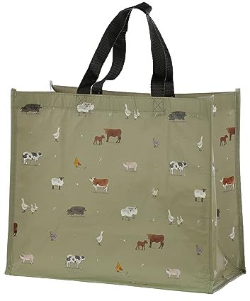 Puckator Willow Farm Reusable Shopping Bag Out Of Recycled Plastic Bottles - Shoulder Bags - Handbags for Women - Canvas Tote Bags for Women - Shopping Hand Bag - Large Ladies Bags - Aesthetic Stuff