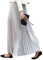 Damen Mädchen Plisseerock in Maxilänge Plissee-Maxirock Elastische Chiffon Langer Faltenrock Elastischer Bund für Frühling Sommer Herbst - 90cm Einfarbig Hellgrau