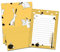 Briefpapier Set Kinder DIN A5 Briefpapier Kinder inkl. Umschläge (Igel gelb)