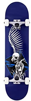 Birdhouse Stage 1 Full Skull 2 Skateboard, 19,1 cm, Blau