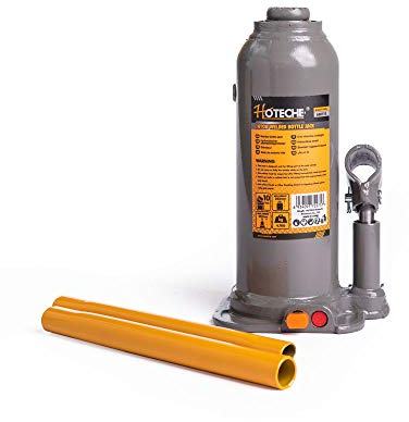 Hoteche Cric Idraulico Professionale a Bottiglia per Sollevare Auto furgoni Camion 10t