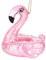 BRUBAKER Flamingo Schwimmring Rosa - Handbemalte Weihnachtskugel aus Glas - Mundgeblasener Christbaumschmuck Figuren lustig Deko Anhänger Baumkugel - 9 cm