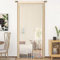 HSYLYM Türvorhang Fenstervorhänge Türdekorationen Raumteiler Dekorationen für Zimmertüren, Wandschrank, Party und Möbel, einteiliges Design 90x245cm Beige