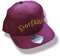 Mützenfritze Bestickte 5 Panel Snapback Cap Dorfkind in Burgunder