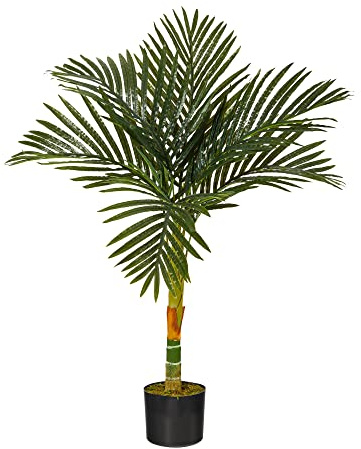 Nearly Natural 3ft. Golden Cane Artificial Palm Tree