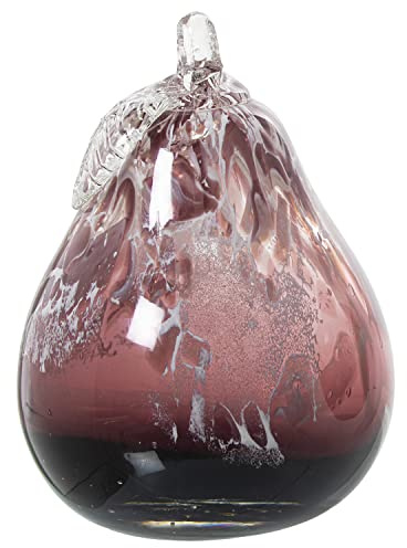 DRW Figur Einer Glasbirne in rosa und transparent, 11 x 17 cm, Cristal, estandar