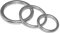 Ringe aus Edelstahl 8X80mm geschweißt und poliert, Rund-Ringe aus A4 V4A- AISI 316 - NIRO, Nirosta (ideal als Bindeglied zwischen Ketten oder Hundeleinen)