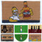 DONATELLA Felpudo Coco Dibujo con Base Antideslizante de PVC - 40x70 cm, Homer Cerveza