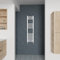 Warmehaus Scaldasalviette dritto bianco stile scala bagno riscaldamento centralizzato 1200x300mm