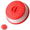 Microwave Cover, Jagowa Collapsible Microwave Splatter Cover with Steam Vents BPA Free Food Covers for Fruit Vegetables (Red)