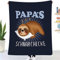 ZUCZUG Kuscheldecke Flauschige Personalisierte Geschenke Faultier Decke An Meinen Papa, Vatertag Thanksgiving Geburtstagsgeschenk für Bester Papa, Super Weiche Flanelldecke Wohndecke Schlafdecke