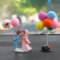 Niedliches Armaturenbrett Ornament, Süße Cartoon-Paare Action-Figur Ballon-Ornament, Figuren Paar Puppen Mit Ballon, Auto Innenraum Deko, Büro Zimmerdeko