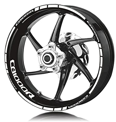 Adesivi for bordi strisce moto, set di adesivi for cerchioni, moto for Honda CB1000R Cb 1000r Cb1000 R pneumatici adesivi logo ruote impermeabili strisce riflettenti decalcomanie moto decorare (Color