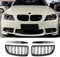 Hengjiayao Parrilla E90 Riñones Negro para BMW Serie 3 E90 E91 Rejilla Dobles Parrilla Serie 3 E90 E91 Touring 2005 2006 2007 2008 doble listones Negro Brillante(For 3er E90 2005-2008)