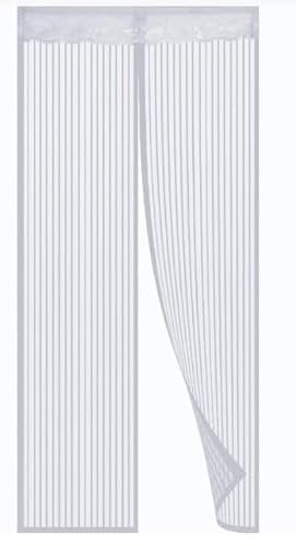 CUQOO Magnetic Fly Screen Door – 100x210cm Bug Mesh Curtain for Doors, Self-Closing Magnetic Closure, Easy No-Drill Installation, Durable Insect Net for Flies, Mosquitoes & Bugs
