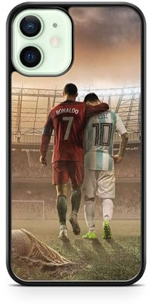 Générique Case for iPhone 12 Pro Silicone TPU Ronaldo Messi Real Madrid Barcelona Football Star CR7 Suarez M bappe 14 Ref 14