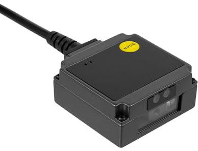 HDWR HD203 industrieller 1D 2D QR Barcode-Reader, Metallgehäuse, USB | Virtual COM, automatisches und manuelles Scannen, sturzfest bis 1,2 m, Industriequalität