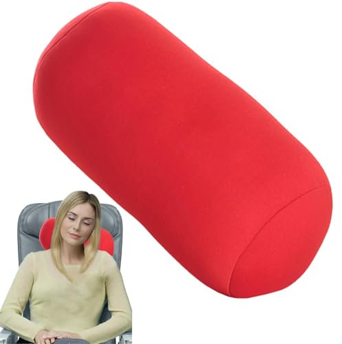 Cushangty Almohada cilíndrica de microperlas para el cuello, cojín cervical cómodo, cojín de relax