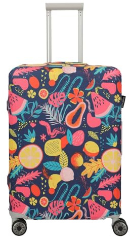 ACCESSORIES luggage cover M, fruits on navy Körperpflege und Gesundheit
