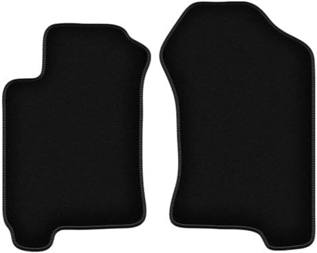 Wielganizator Velours Vorne Fußmatten passend für Subaru Forester I (1997-2002) | Qualität: Basic - Genaue Passform, rutschfeste Untregrund 2-teilig - Schwarz
