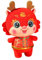 Milisten Peluche Dragon Chinois Doux et Réaliste pour Printemps Décoration de Nouvel an et Bureau pour et Ambiance Festive