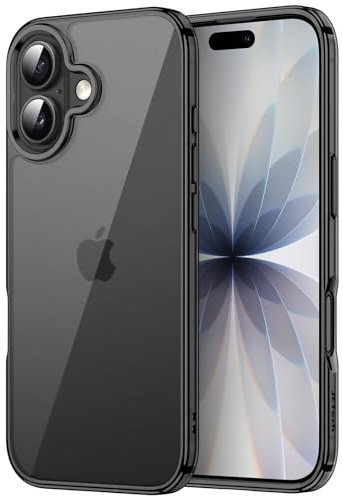 JETech Case for iPhone 17, Anti-Yellowing, Black | Shockproof Protection, Scratch Resistant Hard PC Back, Durable Transparent TPU Bumper