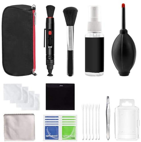 Completes Camera Care Set High Efficiency Sensors Cleanings Tools with Air Pumps and Lens Brush for Professional Use DSLR Cleanings Supplies