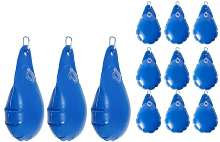 Akfldms 12 Pack Pool Cover Weights with Hooks, Tarp Weights Leakproof Thick PVC Pool Water Bags, for Above Ground Swimming Pool