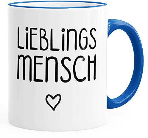 Kaffee-Tasse Lieblingsmensch Geschenk-Tasse Liebe Freundschaft Partner Freundin MoonWorks® royal unisize