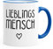 Kaffee-Tasse Lieblingsmensch Geschenk-Tasse Liebe Freundschaft Partner Freundin MoonWorks® royal unisize