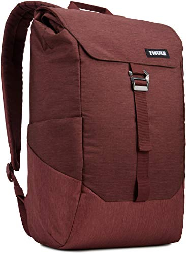 Thule Lithos 16 L Zaino in Poliestere, per Laptop Macbook da 15 o PC da 14 e un Tablet da 10.1, Rosso