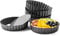 Quiche Pans 6Pcs/Set, 5 Inch Mini Tart Pan 12cm Commercial Grade Non Stick Removable Bottoms