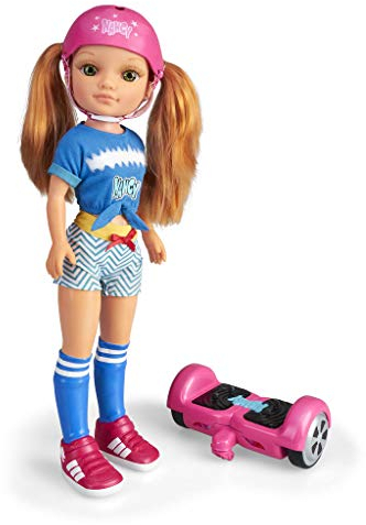 Nancy - Ein Tag mit meinem Hoverboard, mit patinete Hoverboard Mechanische Puppe für Kinder ab 3 Jahre, Multicolor (Famosa 700015134)