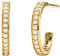 Michael Kors Ohrringe MKC1177AN710 Damen Creolen Silber 925 Gold weiß Zirkonia