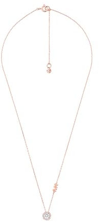 Michael Kors Collana Premium in oro rosa MKC1208AN791, Adjustable, Argento sterling, Zirconia cubica