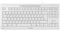 CHERRY STREAM KEYBOARD, Kabelgebundene Tastatur, Deutsches Layout (QWERTZ), Flüsterleiser Tastenanschlag, Einzigartiges Tippgefühl, Flaches Design, Weiß-Grau