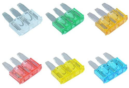 Switch Electronics 30 x Micro3 Flachsicherungen Sortiment Set 5 A 10 A 15 A 20 A 25 A 30 A Auto Van Fahrrad
