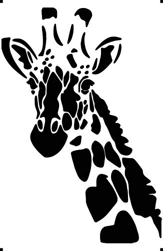 Giraffe Hochformat A4 190 Mikron Mylar Schablone