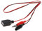 qianqian56 Clips de cocodrilo de cobre con cable hembra USB conector de prueba conduce pinza de cocodrilo