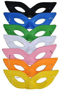 COOLMP Lot de 3 - Loup papillon rose 20cm