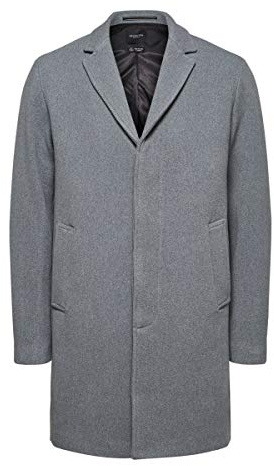 SELECTED HOMME herr Slhhagen Wool Coat B Noos Yllekappa