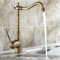 Retro Einhebel Wasserhahn Waschbecken Küche Bad Armatur Mischbatterie Bronze Nostalgie